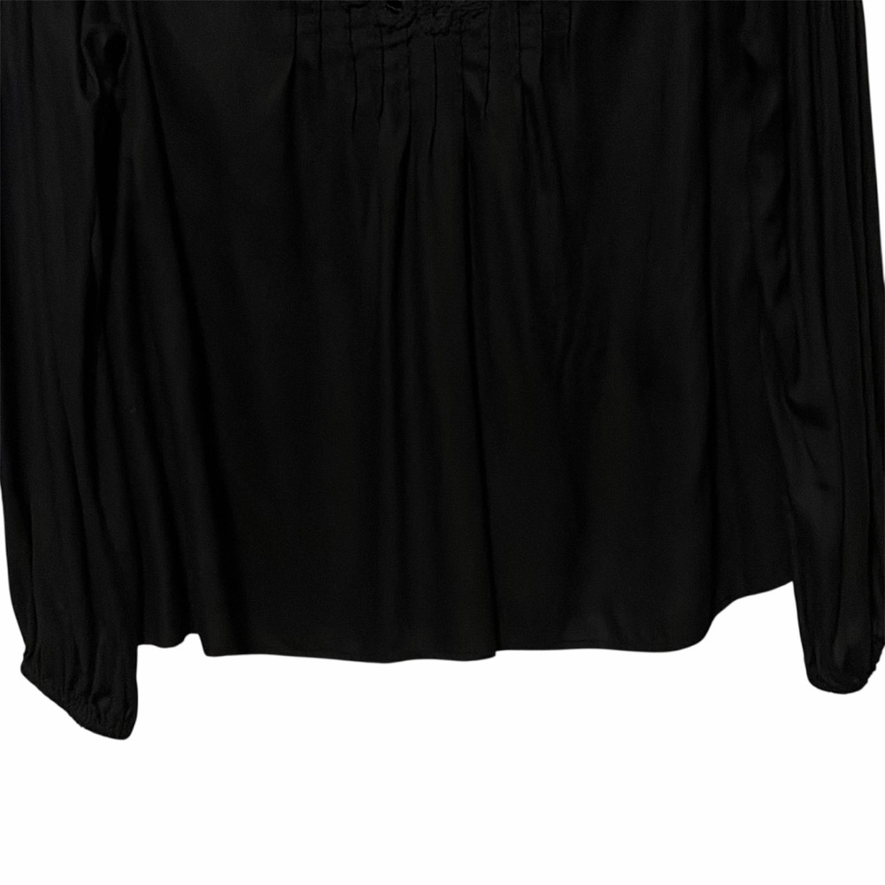 JOHNNY WAS Black Long Sleeve Cielito Modal Blouse XS - Picture 9 of 12